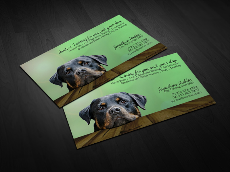 Dog Trainer Business Cards