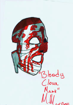 Bloody clown mask