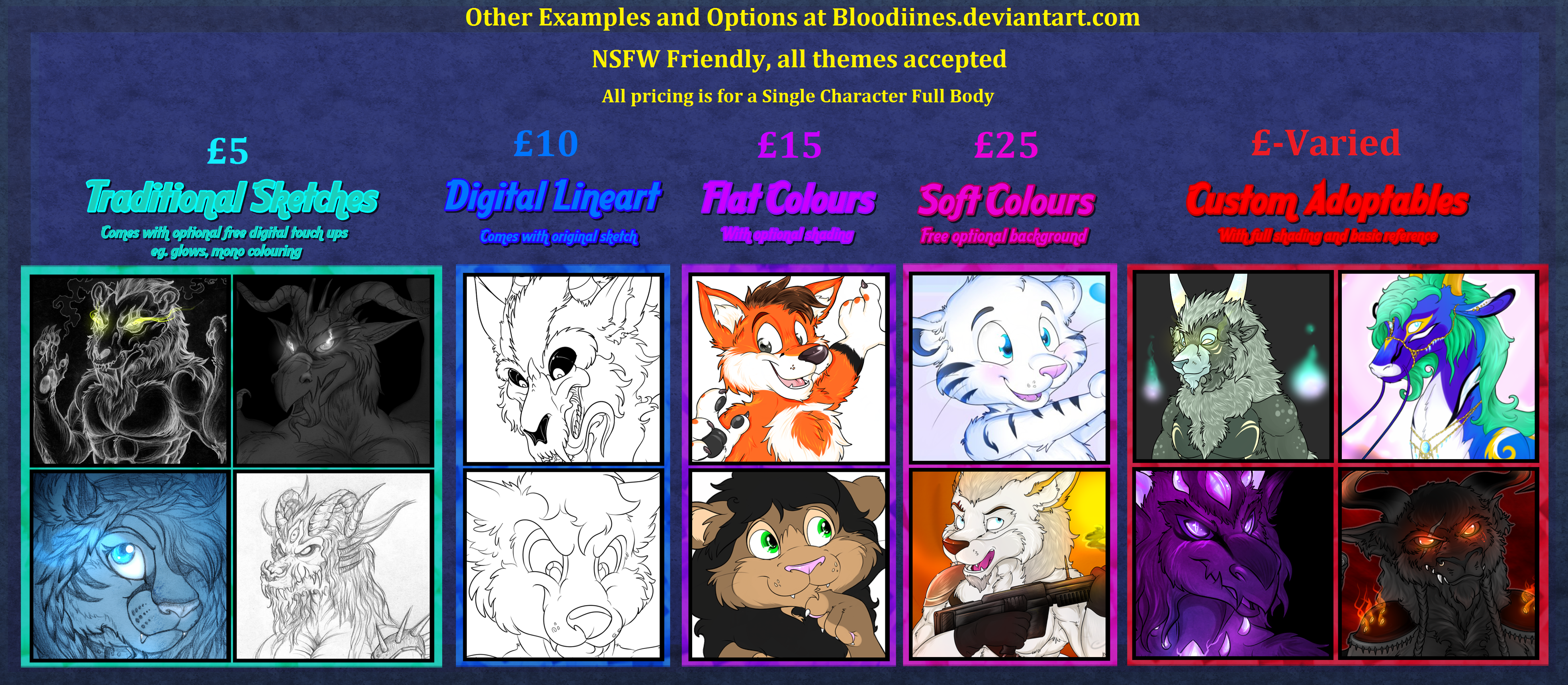 Commission Pricelist OPTION B by chrstnprdl on DeviantArt