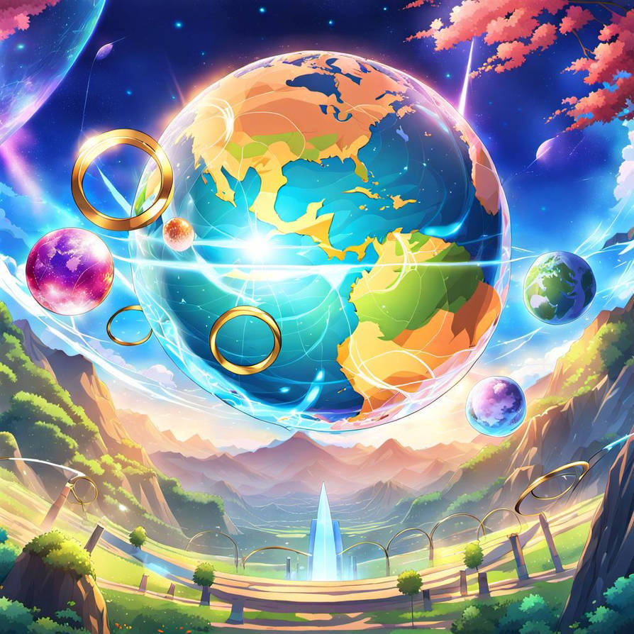 Earth With Rings Visualization Earth with Rings by blackroselover on DeviantArt