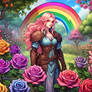 Rainbow Rose Garden