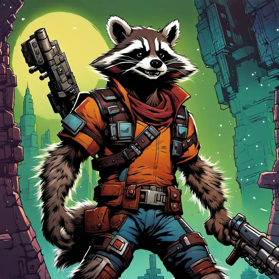 Rocky Rakoon Poster Deviantart Rocketraccoon by blackroselover on DeviantArt