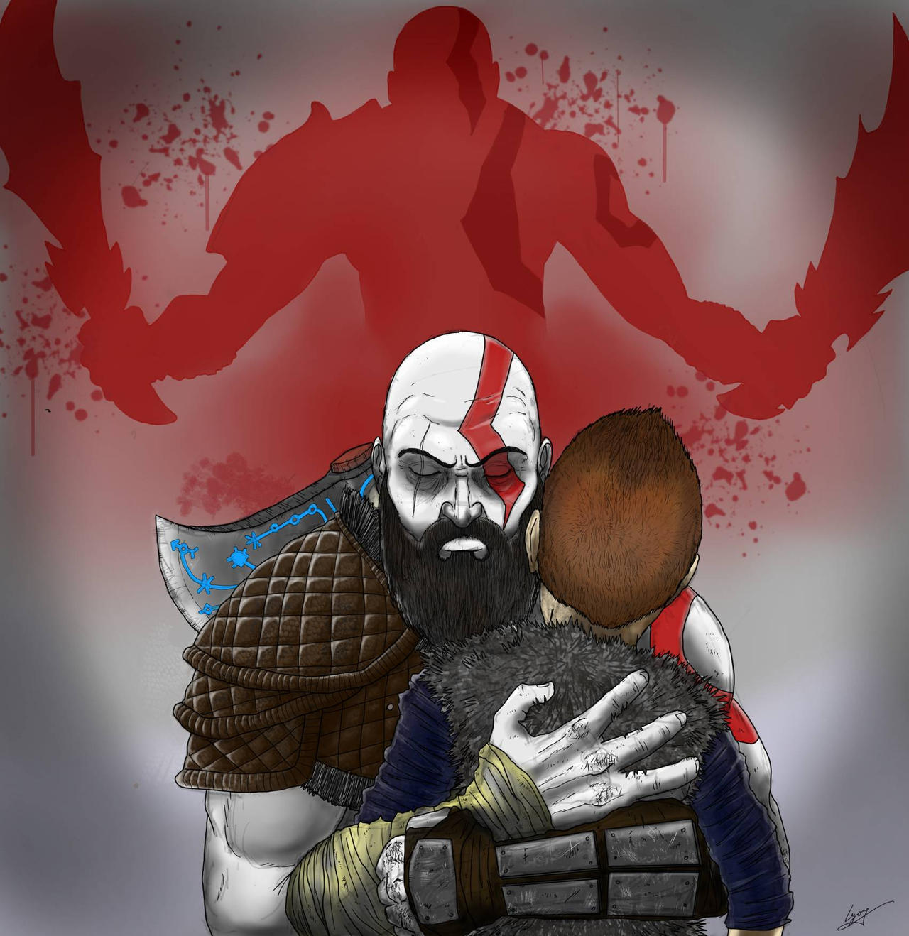 Kratos And His Son By Igor Garcia On DeviantArt kratos-and-his-son-by-igor-garcia-on-deviantart