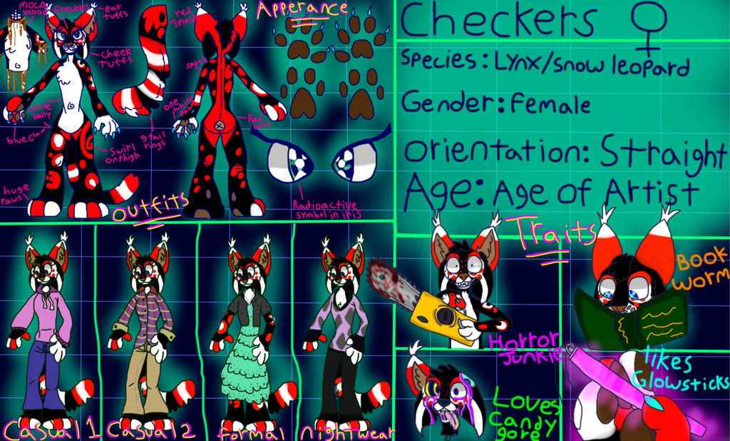 Checkers Fursona Ref June 2017