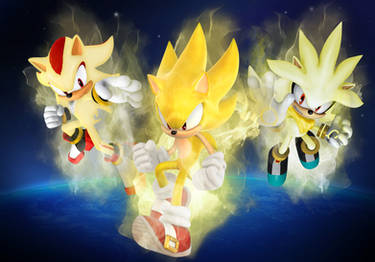 Super Sonic, Shadow,and Silver