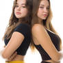 Friends photoshooting in yoga outfit