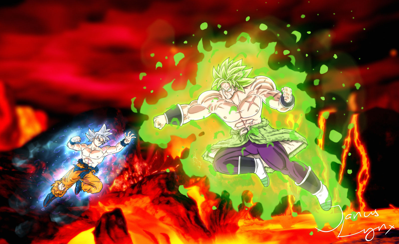 Son Goku UI Vs Broly SSL by Janus-Lynx on DeviantArt
