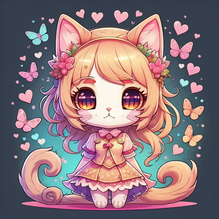 kawaii cat girl chibi by AkiraNalu on DeviantArt