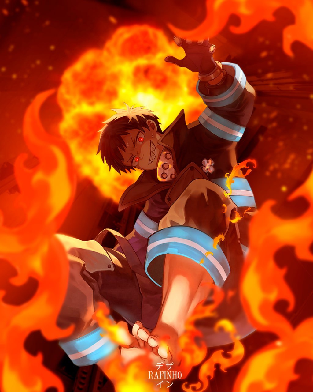 560 Fire Force ideas  anime, fire, shinra kusakabe