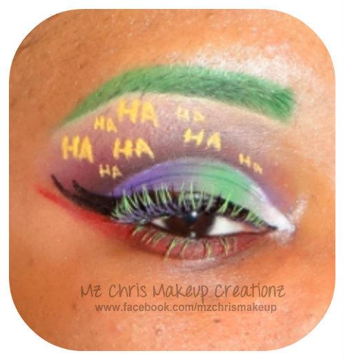 Joker eye makeup