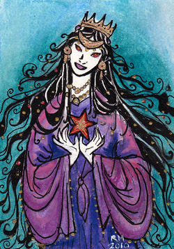 Queen of Stars ACEO