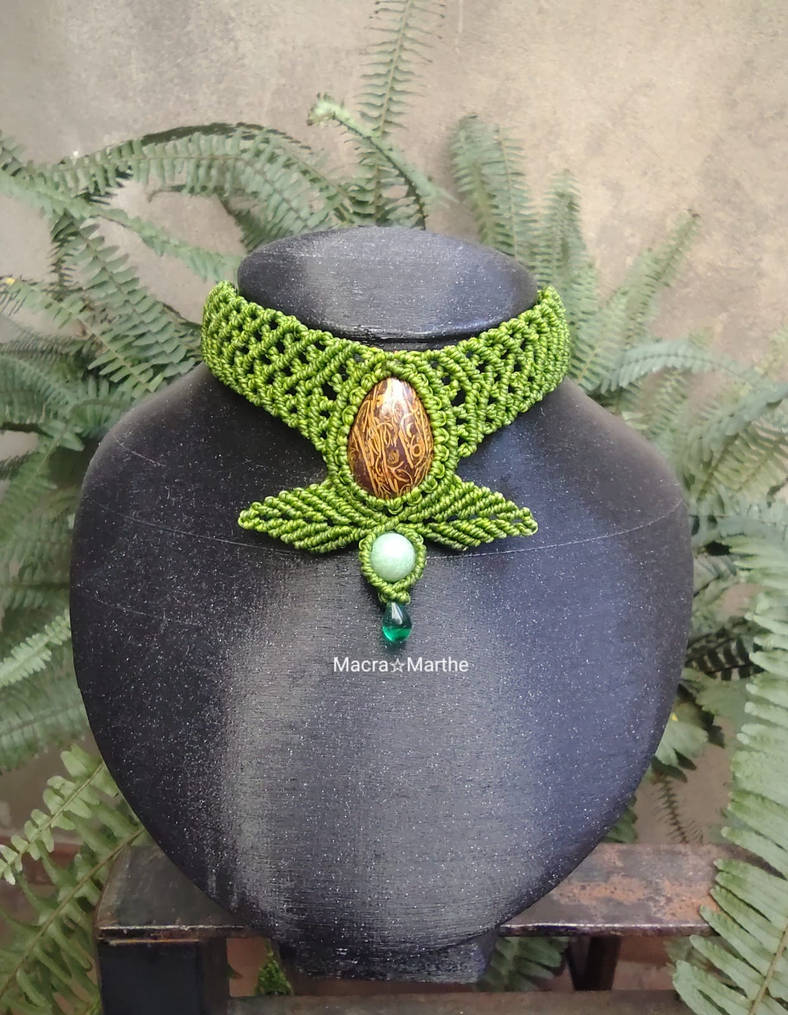 Macrame Necklace with Mariyam Jasper