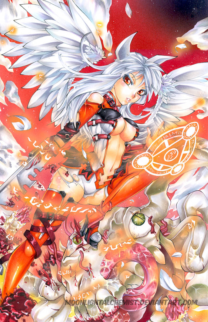 Alchemic Cyber Angel by MoonlightAlchemist