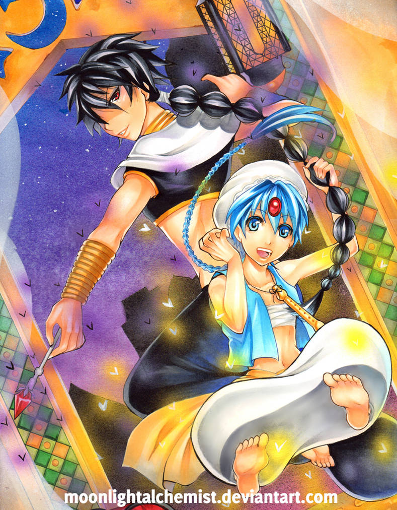 Into the Labyrinth of Magic++Judar and Aladdin by MoonlightAlchemist