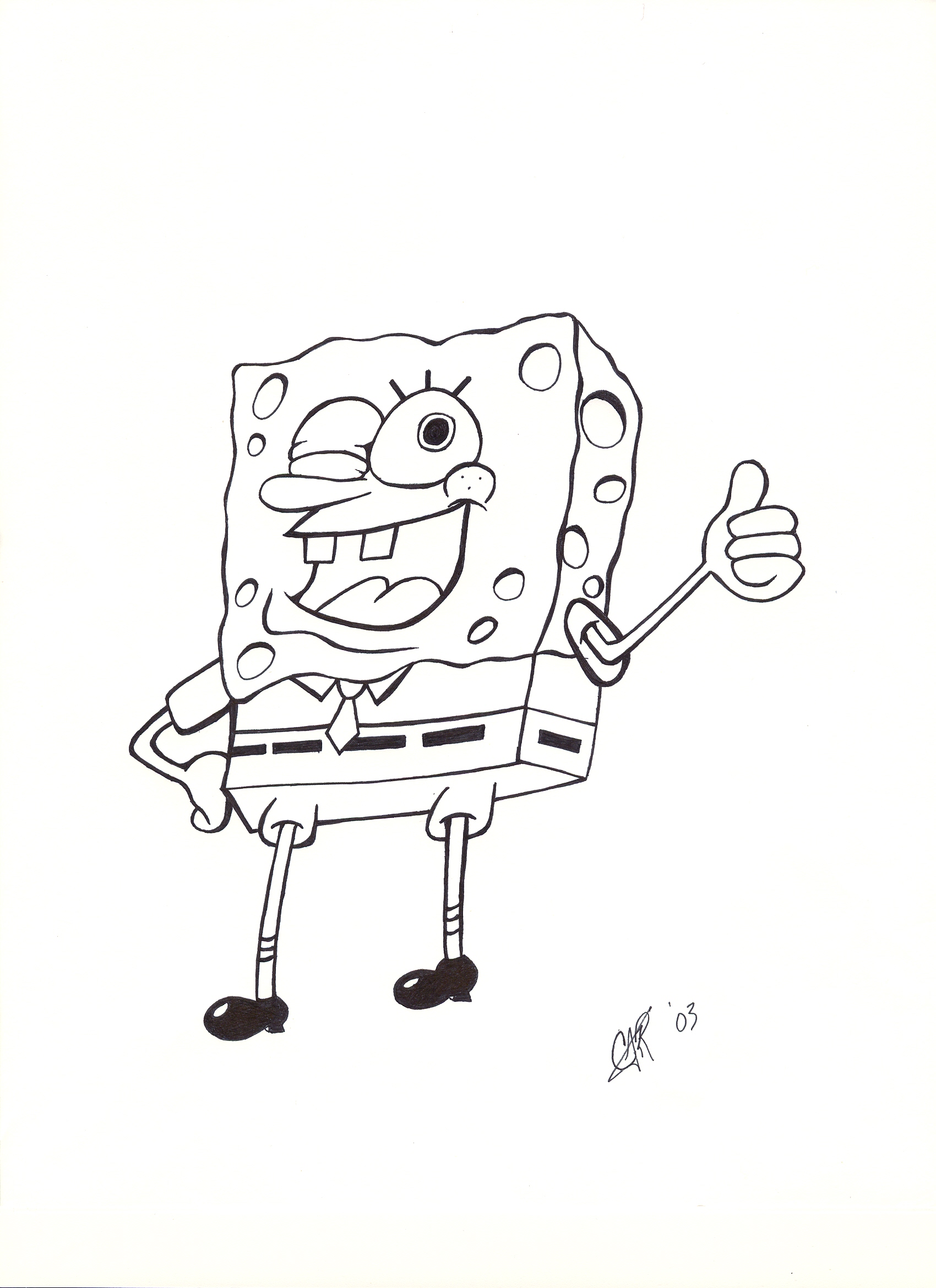 Thumb's Up Spongebob