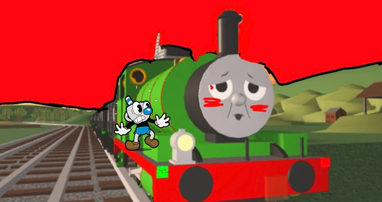 Percy escapes the blast with mugman by Techwasagpd on DeviantArt