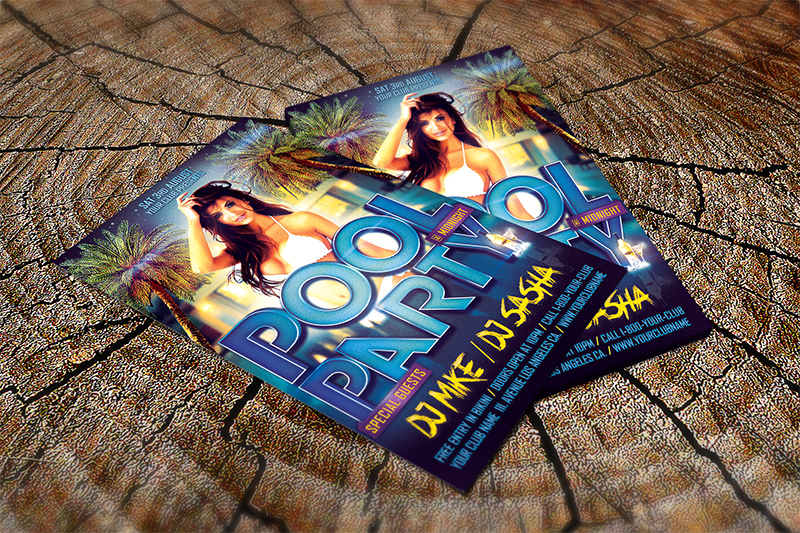 Pool Party Flyer Template