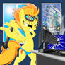 Spitfire's Rage at her computer