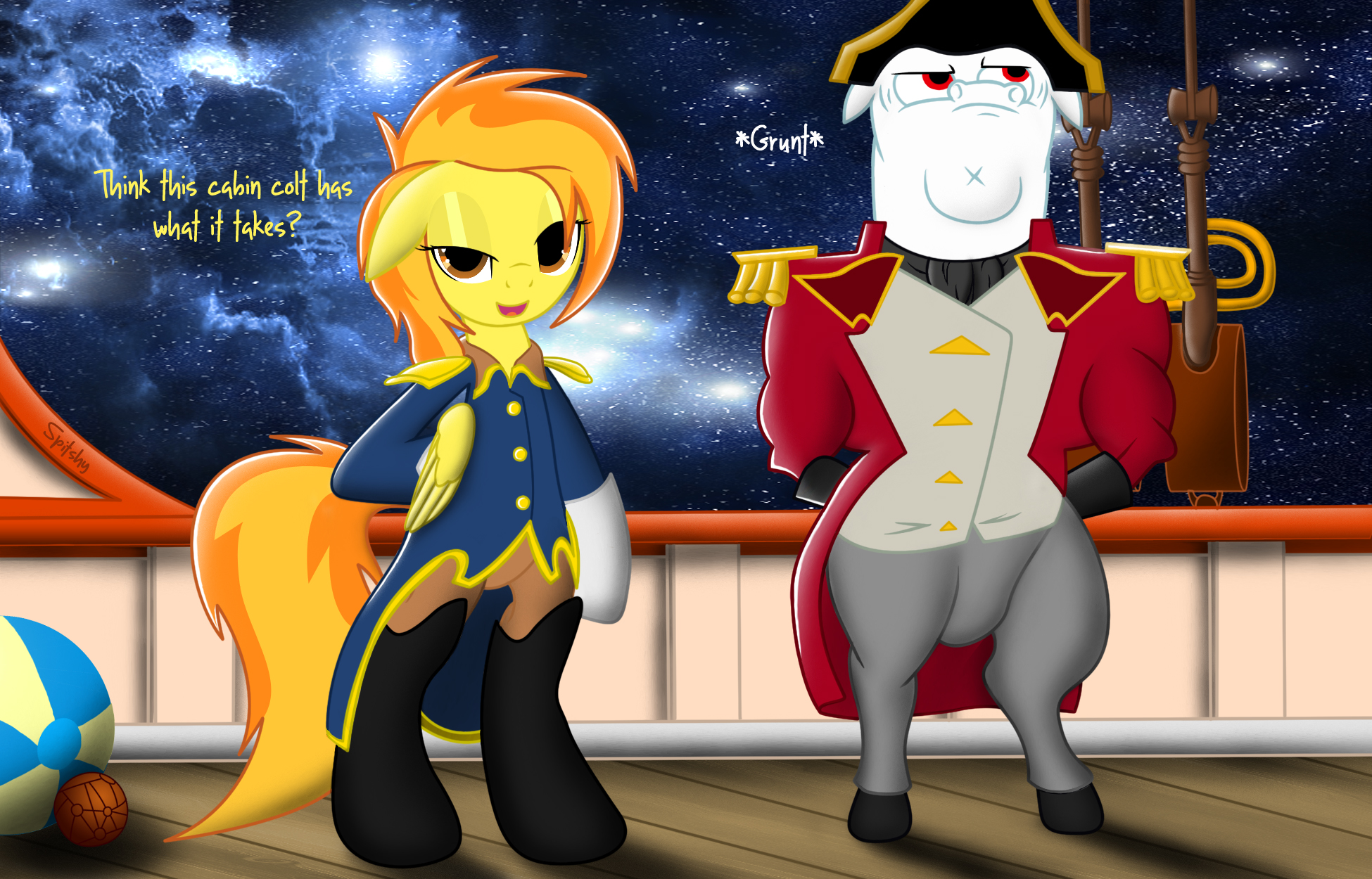 Captain Spitfire and Mr.Snowflake