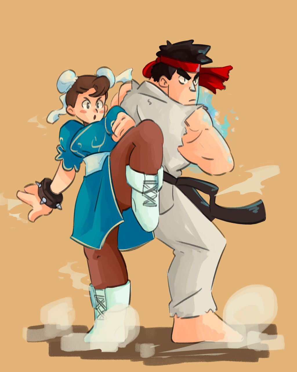 Chun Li And Ryu R Chun li and Ryu by MrFrogster on DeviantArt