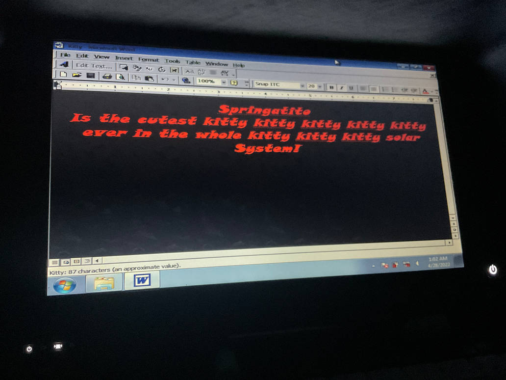 Springatito Words in Microsoft Office 2000 by BigStrongBear89 on DeviantArt