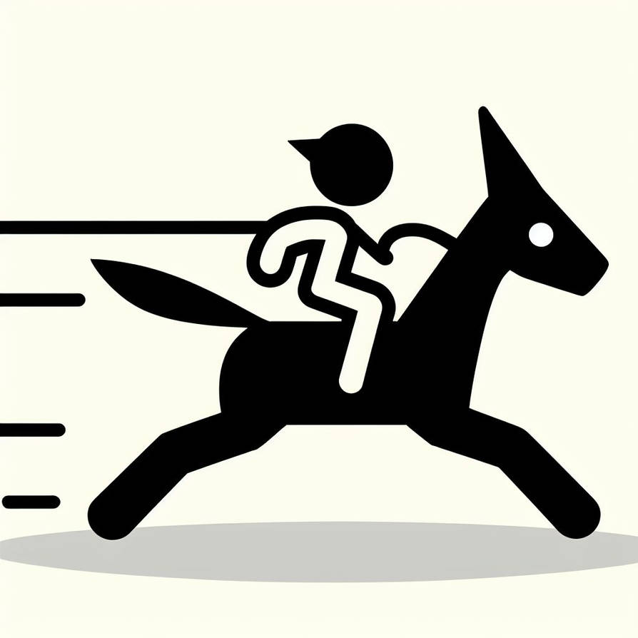 Stick Figure Riding On Running Horse by BigStrongBear89 on DeviantArt