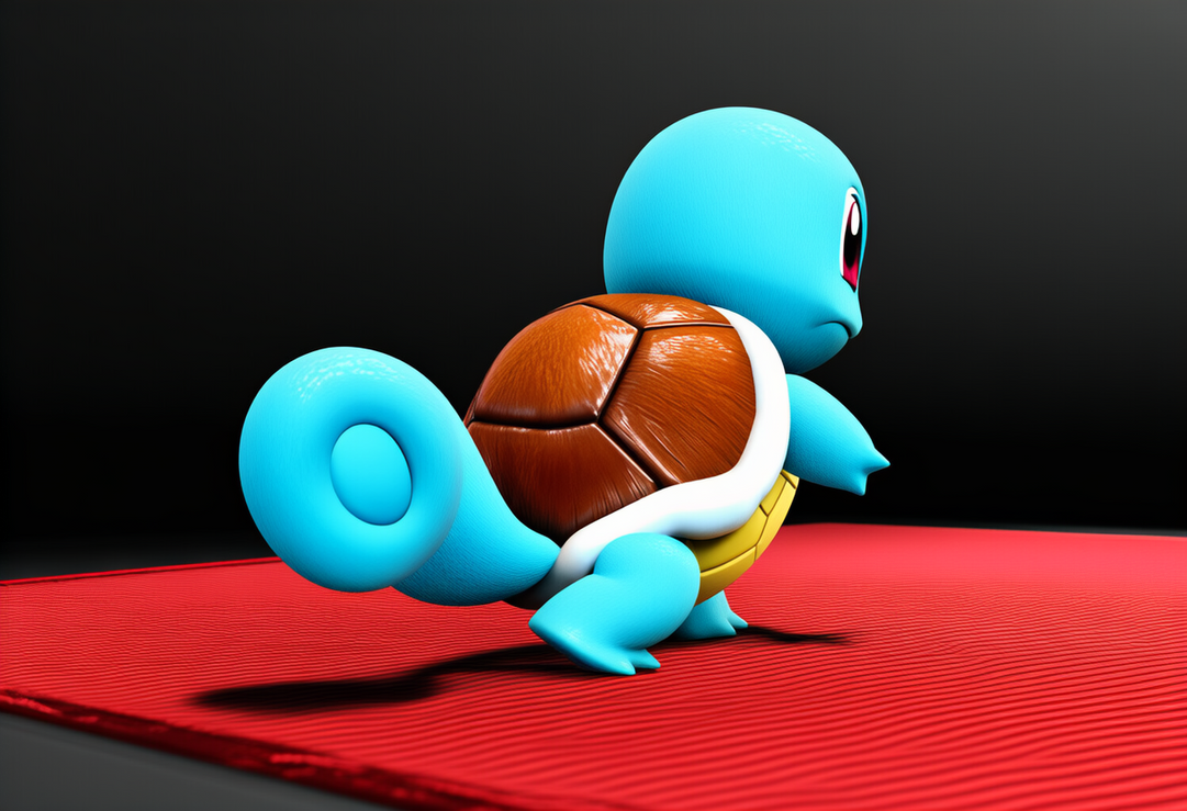 3D Style Back shot Very Close Shot Squirtle is by BigStrongBear89 on ...