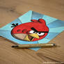 Angry Birds Red Speed Drawing