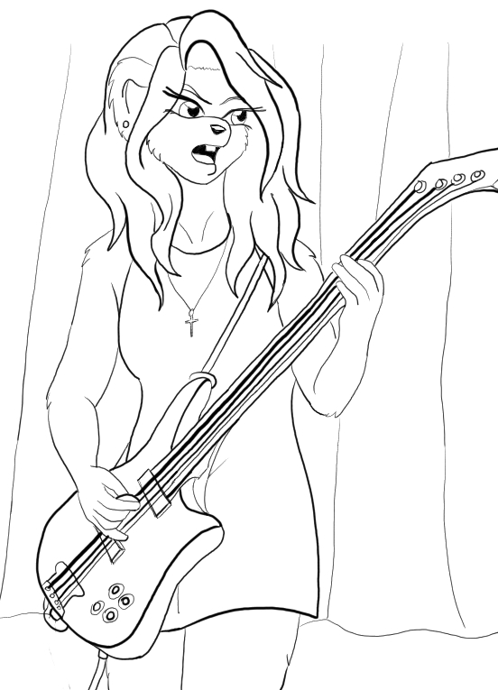 Siren Gibson lineart