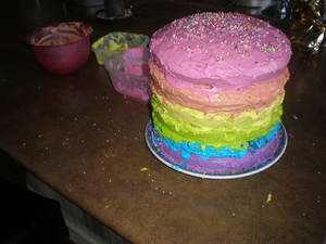 rainbow cake.