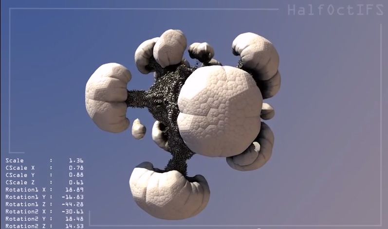 3D Fractal animation - HalfOctIFS