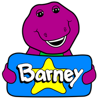 Barney Logo (1994-2014) (Recreation Print)