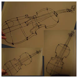 Violin Sculpture (wire)