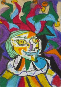 Abstract Caricature of German comedian Willy Astor