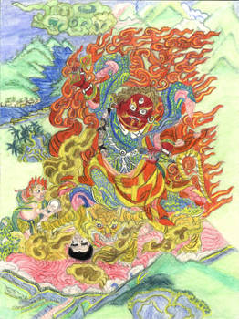 Thangka Padmasambhva, Dorje Drolod