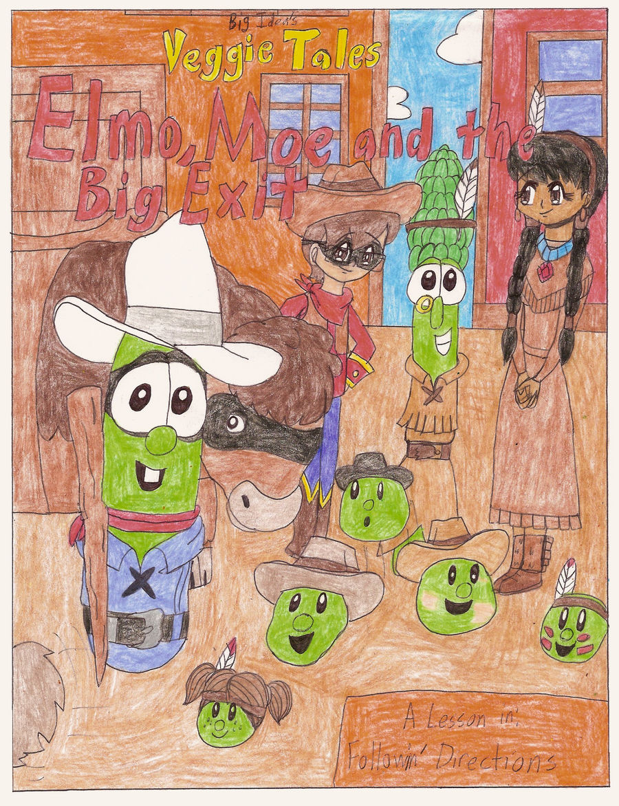 VT Elmo, Moe and the Big Exit title comic cover by MagicKristinaKW