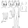The Clever Belovers female cat character base