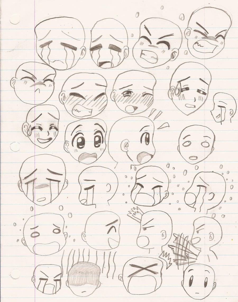 Tenma Tsukamoto's Anime Facial Expression sketch 1 by BerryViolet on  DeviantArt