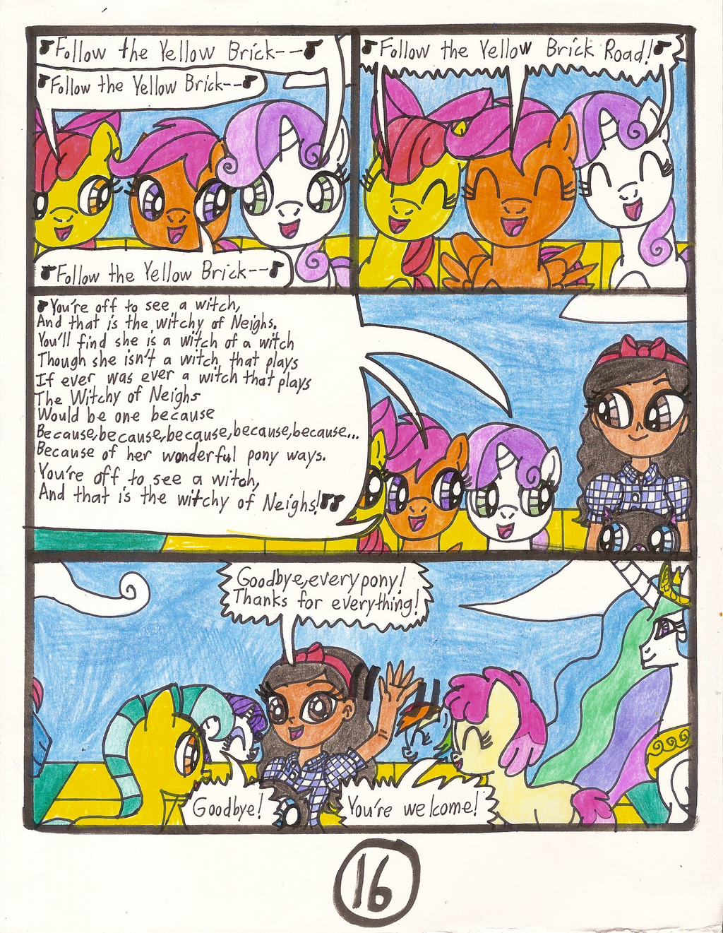 MLP:FiM The Wonderful Witch of Neigh's comic pg 16