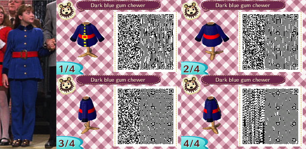 ACNL - 1971 Violet Beauregarde's blue shirt