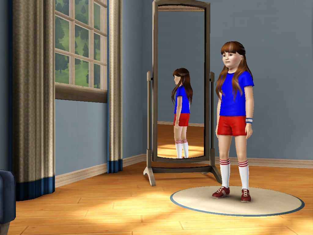 Sims 3 - Denise Nickerson in athletic outfit 1