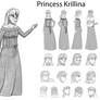 Character Development Final - Krillina Model Sheet