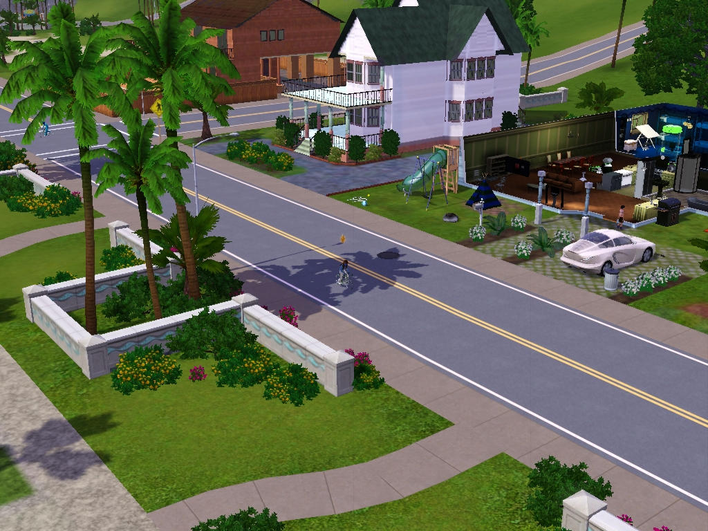 Sims4 Rode Sims 3 - Denise and Annasophia rode bikes to home by BerryViolet on ...