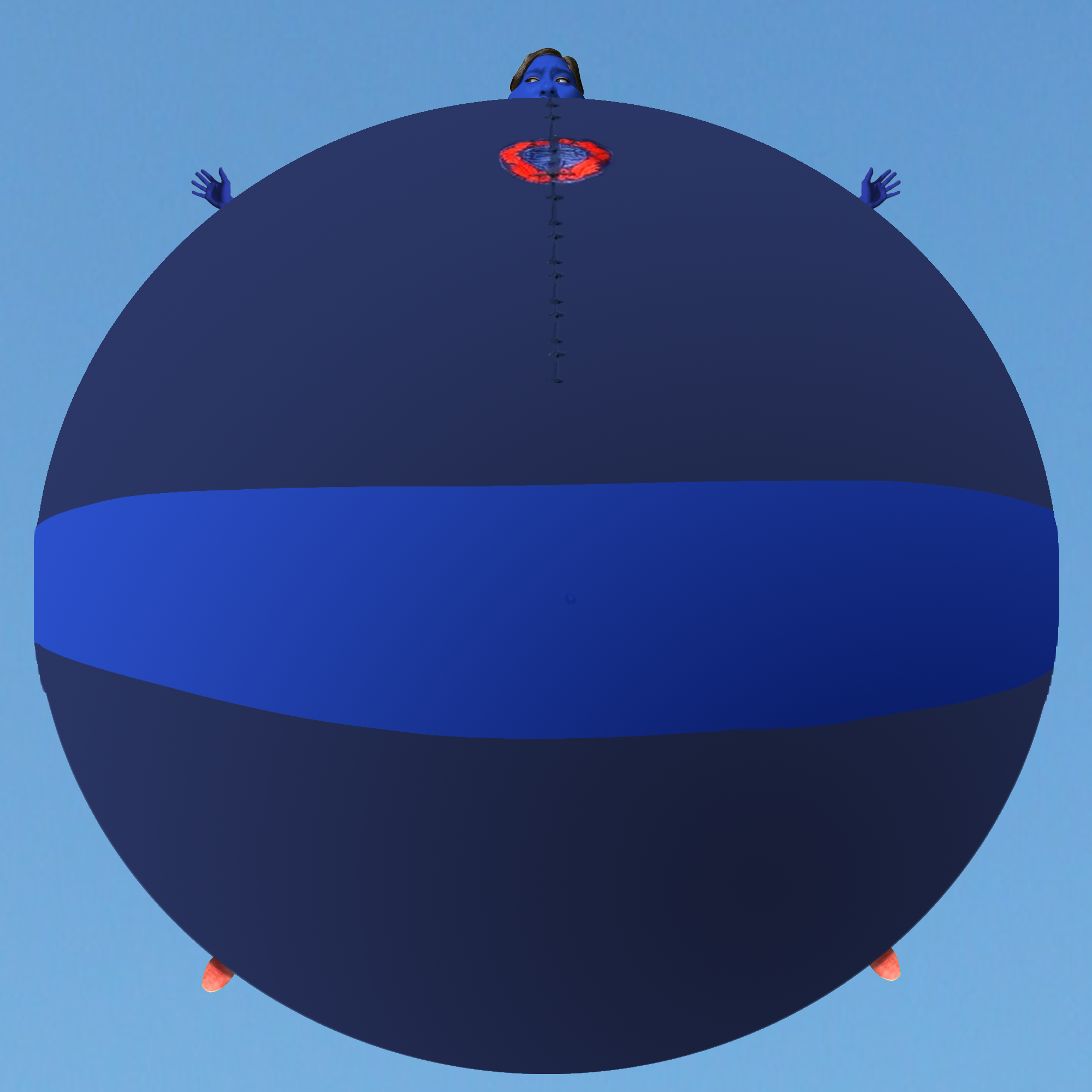 I try to learn to make 3D blueberry inflated body by BerryViolet on ...