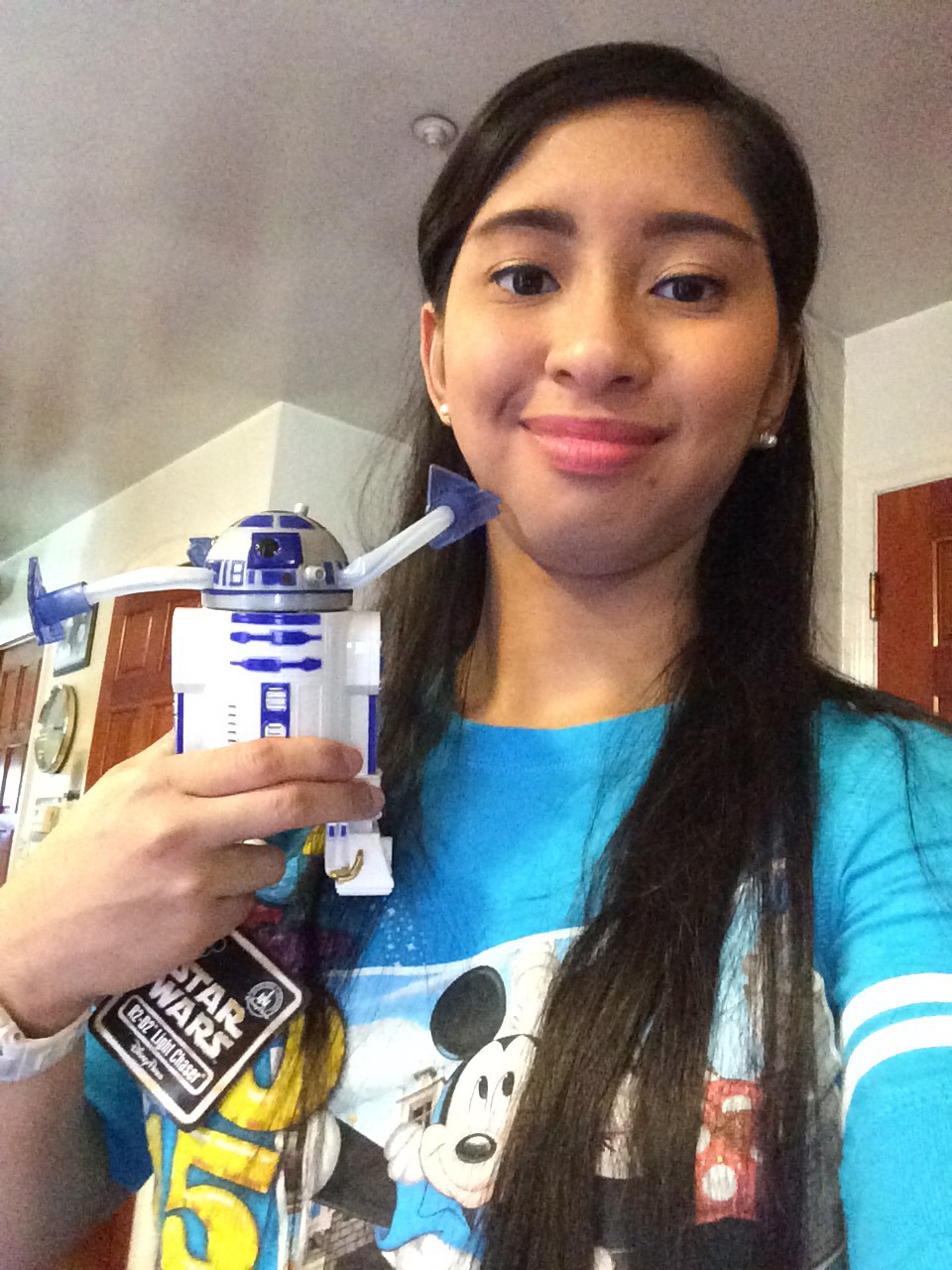 Me and my new R2-D2 Lights Spinner toy