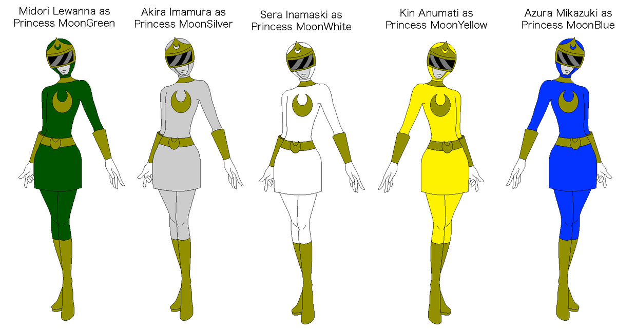 SIA - Rainbow Sentai Princess MoonRangers by BerryViolet on DeviantArt