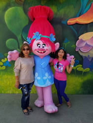 Me, Poppy and my mom in USH plaza