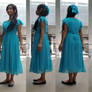 Me in a light blue long dress in 360 degree 2