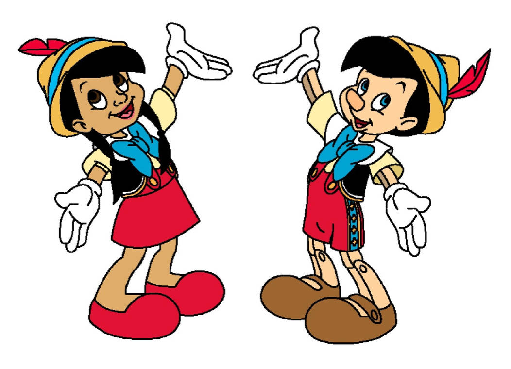 Pinonnia and Pinocchio in 2D Disney cartoon forms by BerryViolet on ...