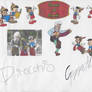 Pinonnia artwork with Pinocchio autographs 1